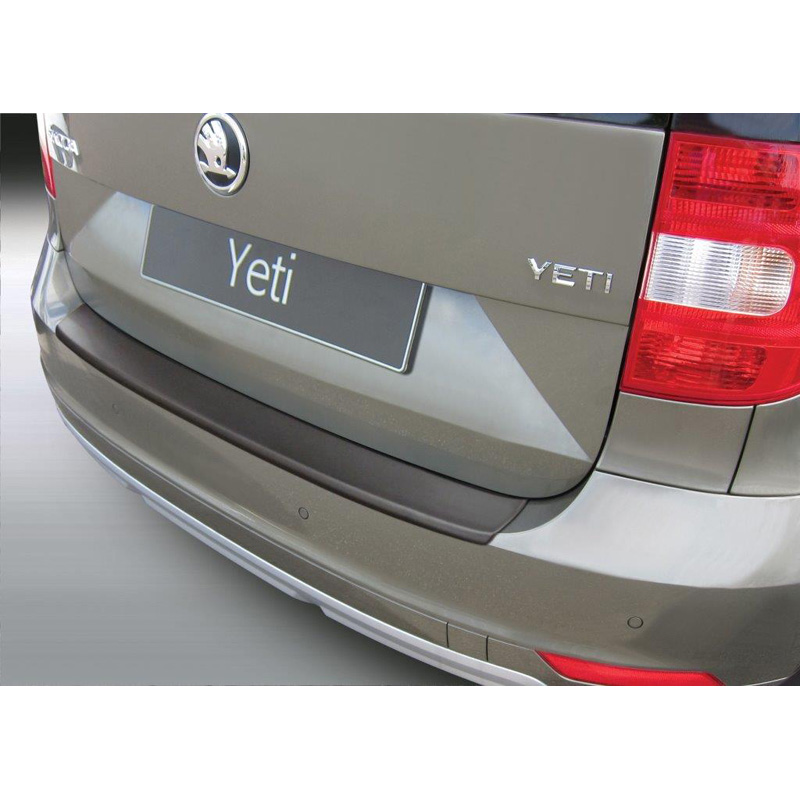 ABS Rear bumper protector  Skoda Yeti 2WD 2013-2017 Black