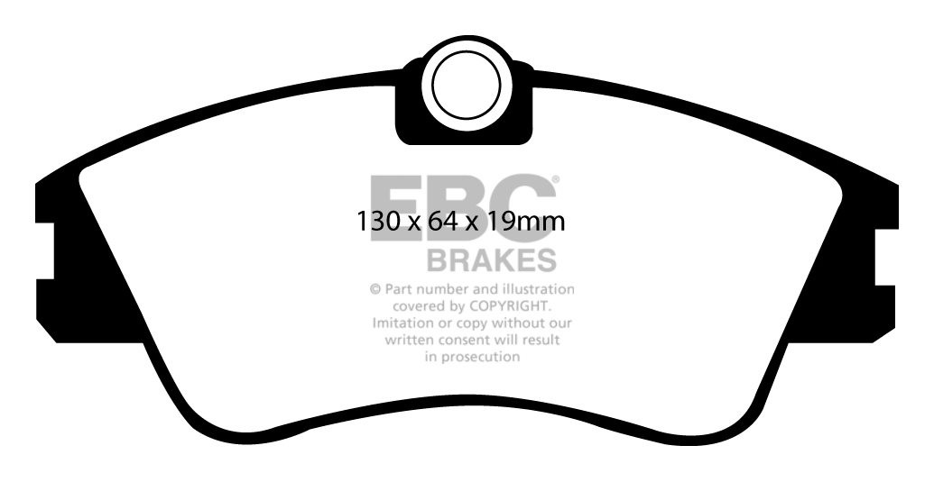 EBC Brakes VW Caravelle 2.4 D 99-2004 Remblokken voorzijde
