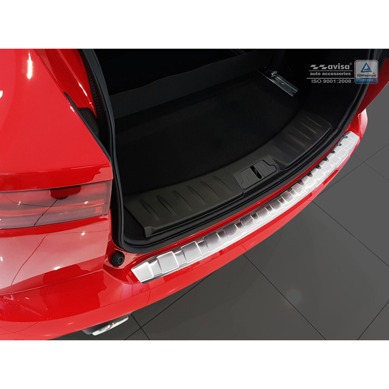 Stainless Steel Rear bumper protector  Jaguar E-Pace 2017-2020 & FL 2020- 'Ribs'