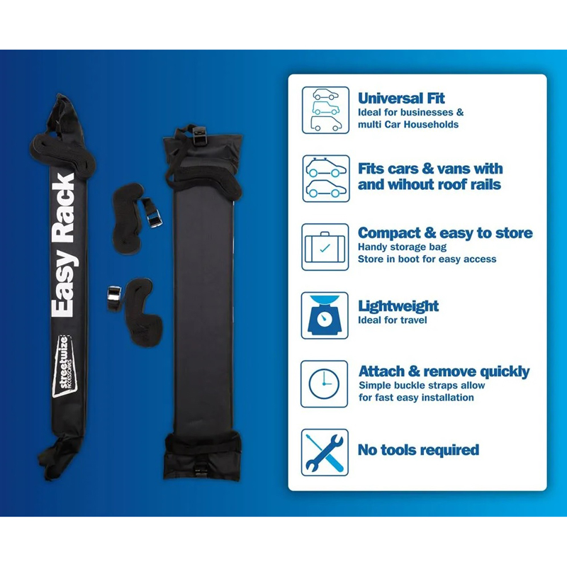 Universal 'Easy Rack' soft roof bar set