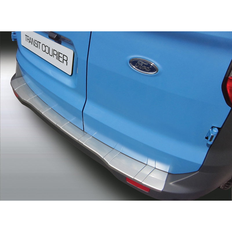 ABS Rear bumper protector  Ford Transit/Tourneo Courier 7/2014- 'Ribbed' Black