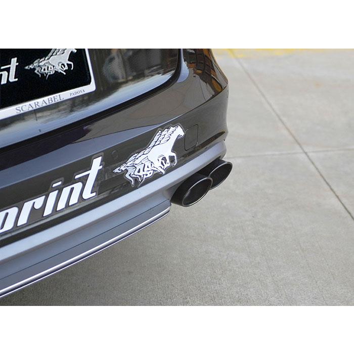 AUDI A6 C7 4G (Sedan + Avant) QUATTRO 3.0 TFSI V6 (300 Hp) 2011 -> 2012 Rear pipe Right 100x75 BLACK