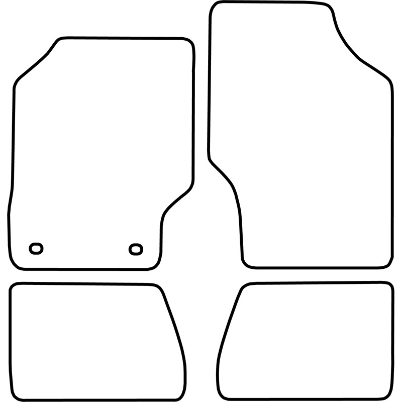 Set velour car mats  Subaru Justy 1984-1997