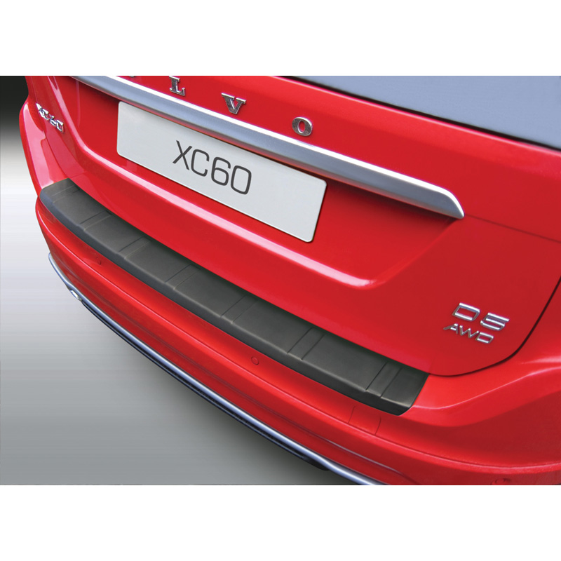 ABS Rear bumper protector  Volvo XC60 6/2013-6/2017 Black 'Ribbed'
