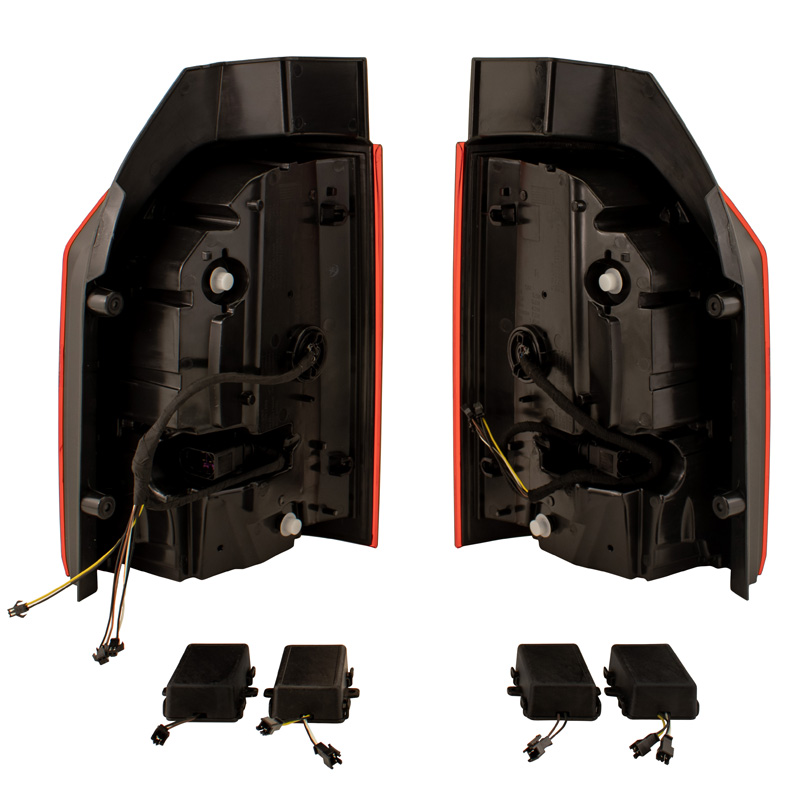 Set LED Tail Lights  Volkswagen Transporter T6 2015-2020 (with hatch) - Red/Smoke - incl. Dynamic Running Light