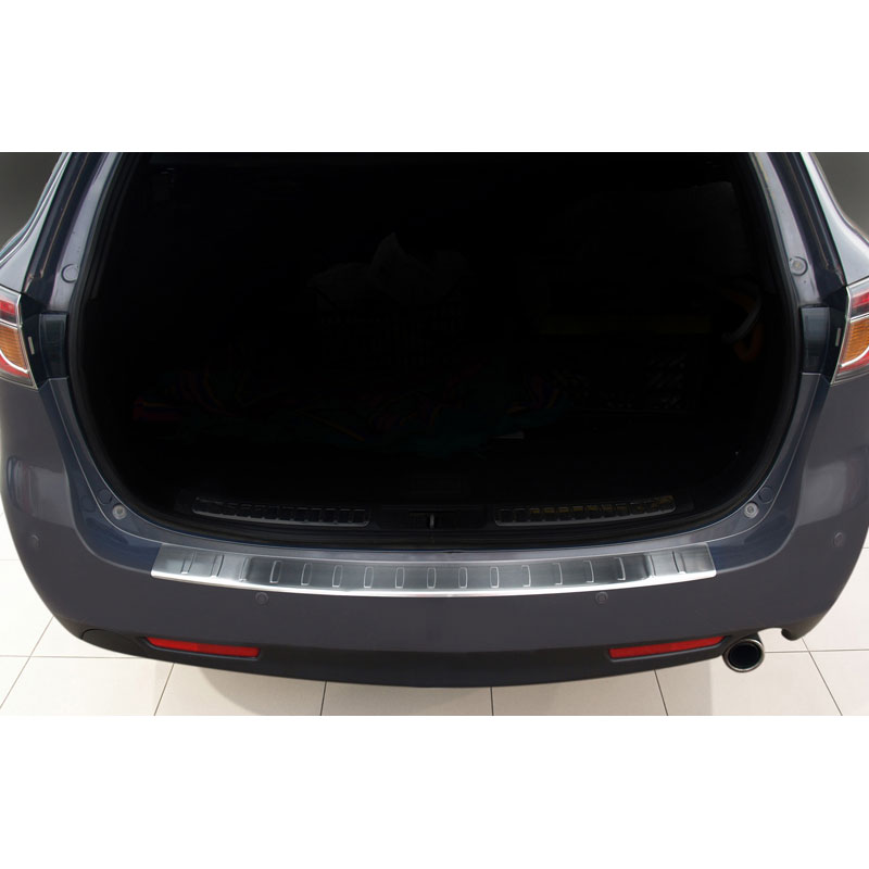Stainless Steel Rear bumper protector  Mazda 6 combi 2008-2012 'Ribs'