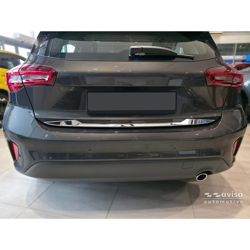 Avisa Chrome Stainless Steel Trunk Tailgate Trim Cover  Ford Focus IV HB 2018-2021 & Facelift 2021-
