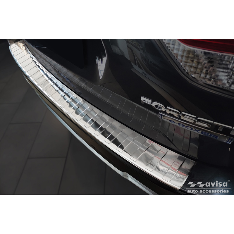 Stainless Steel Rear bumper protector  Subaru Forester (SK) 2018-2024 'Ribs'