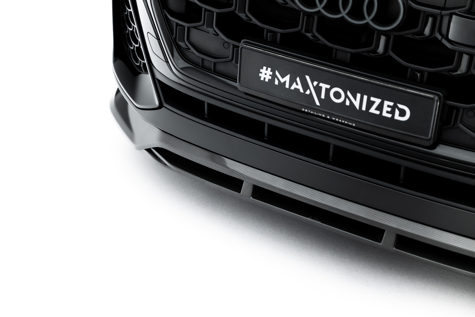 Prepreg Carbon Fiber Voorspoiler passend voor Audi SQ8 / Q8 S-Line Mk1 – Maxton Design