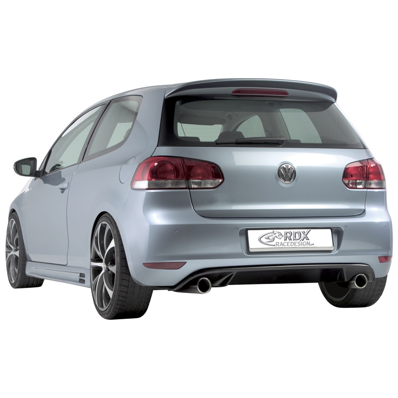 Rear bumper skirt  Volkswagen Golf VI GTi-Look 2008- (PU)