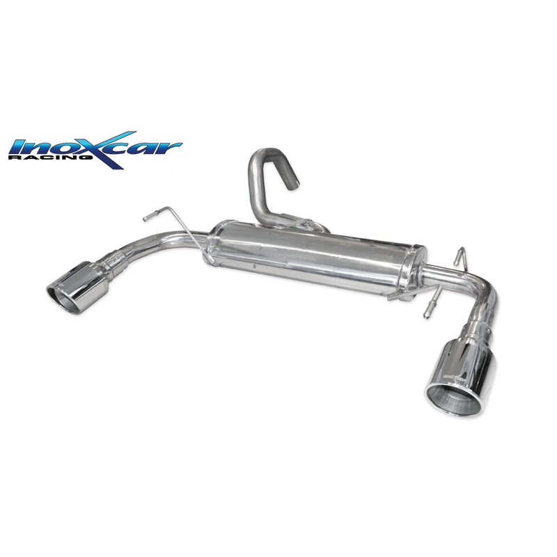 100% Inox Double sport exhaust  Abarth 595 160hp 2012- 1x100mm X-Race