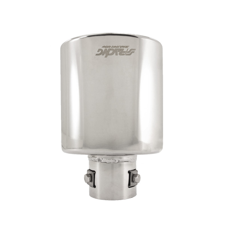 Simoni Racing Exhaust Tip Oval Inox - 119x76xL178mm - Installation ->55mm