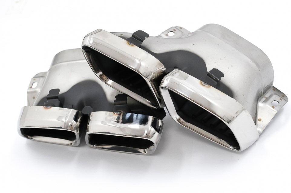 Diffuser passend voor Mercedes GLC C253 (2020-..) Coupe Facelift GLC63 incl. Uitlaat Stukken