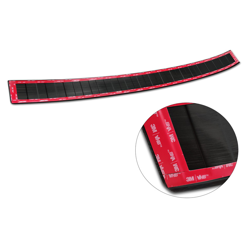 Black Stainless Steel Rear bumper protector  Volkswagen Multivan T7 2021- 'Ribs'