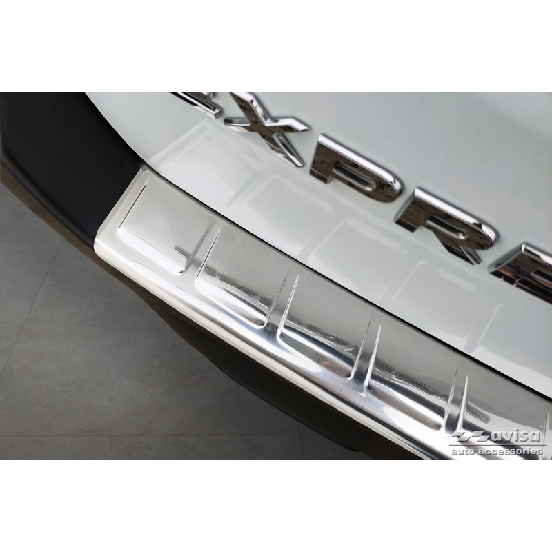 Stainless Steel Rear bumper protector  Renault Express Furgon 2021- 'Ribs'