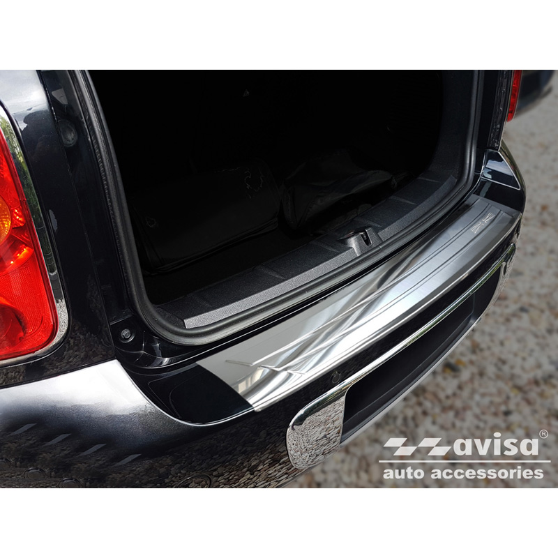 Stainless Steel Rear bumper protector  Mini Countryman R60 2010-2014 'British Flag'
