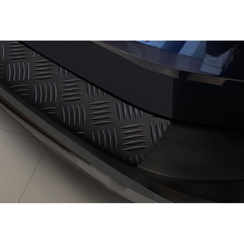 Matt Black Aluminum Rear bumper protector  Nissan X-Trail IV (T33) 2021- 'Riffled Plate'