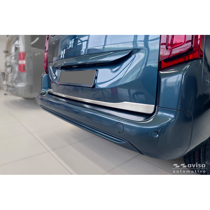 Avisa Brushed Stainless Steel Trunk Tailgate Trim Cover  Toyota Proace City Verso 2019-2024 & Facelift 2024-