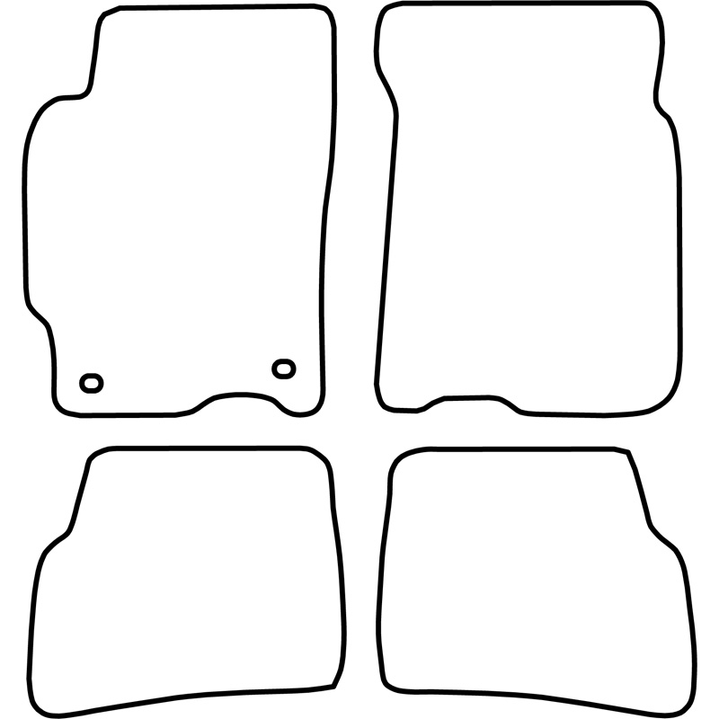 Set car mats  Mazda 626 1997-2002