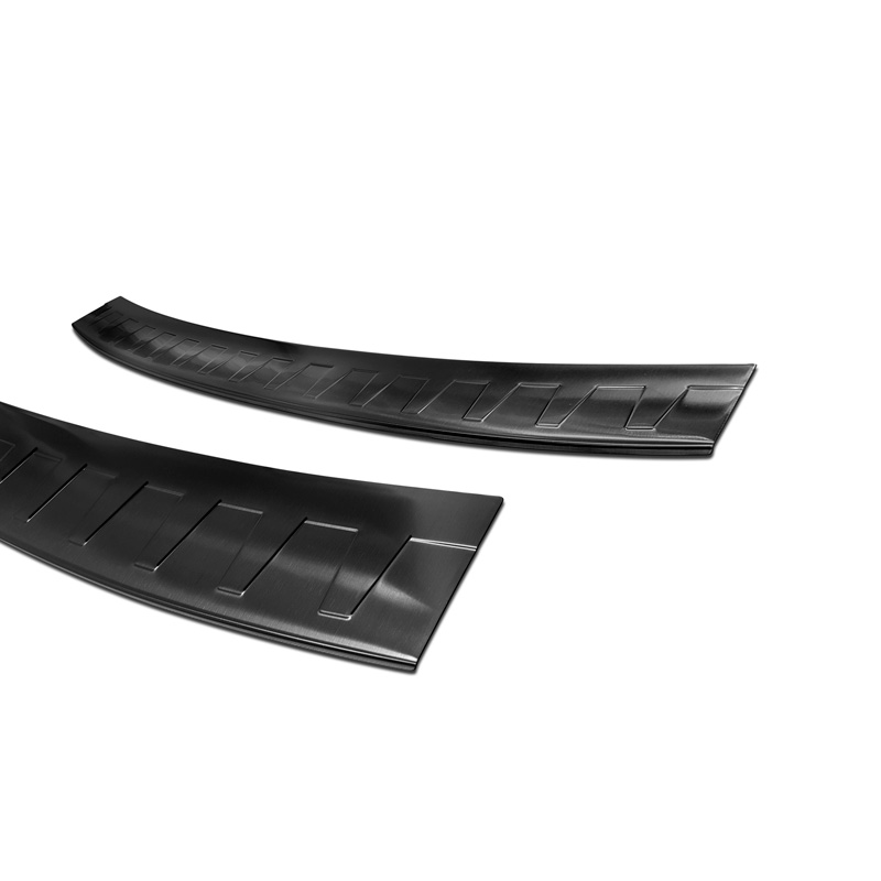 Black Stainless Steel Rear bumper protector  Skoda Octavia III Kombi RS 2013-2016 & FL 2017-2020 'Ribs'