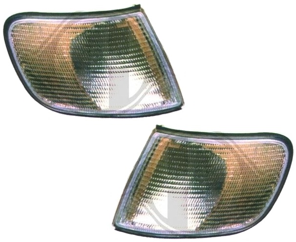 Front turn signals Audi 100 White