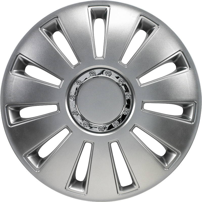 Set wheel covers Silverstone Pro 13-inch silver + chrome ring