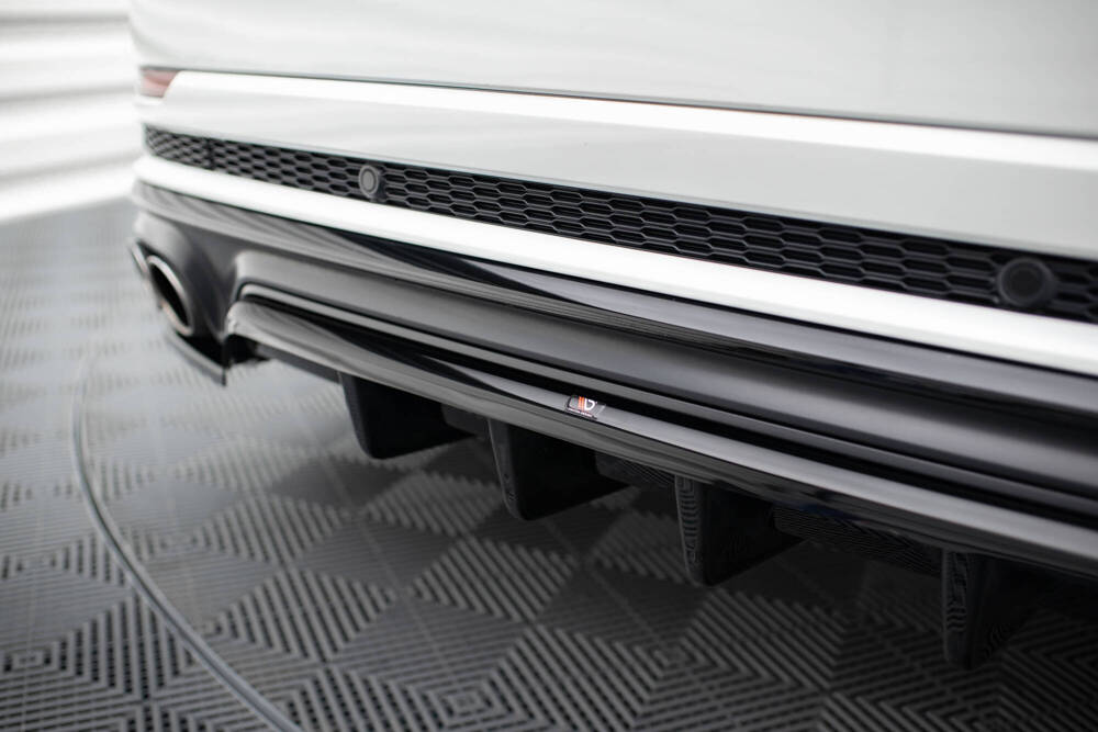 Diffuser passend voor Audi SQ8 MK1 Glans Zwart Maxton Design
