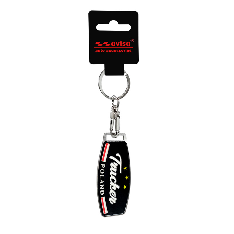 Stainless steel key chain - Trucker/Poland