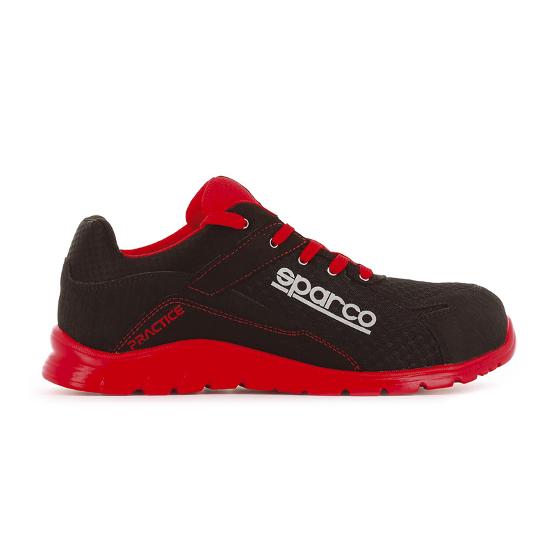 Sparco Lightweight Safety Shoes Practice S1P Jacques Black/Red EU Size 37