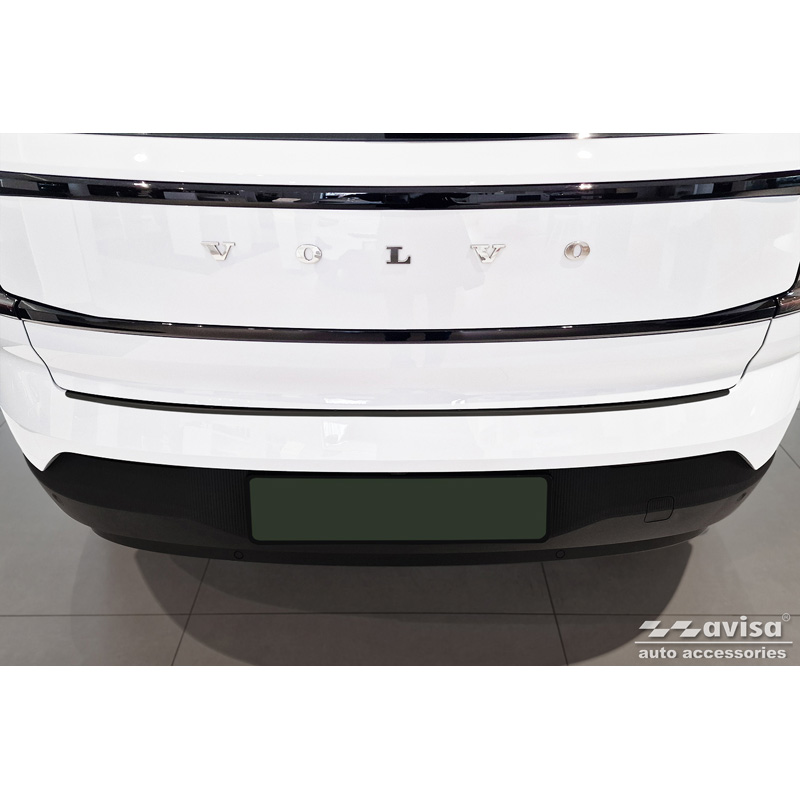 Black Stainless Steel Rear bumper protector  Volvo EX30 2023- 'Ribs'