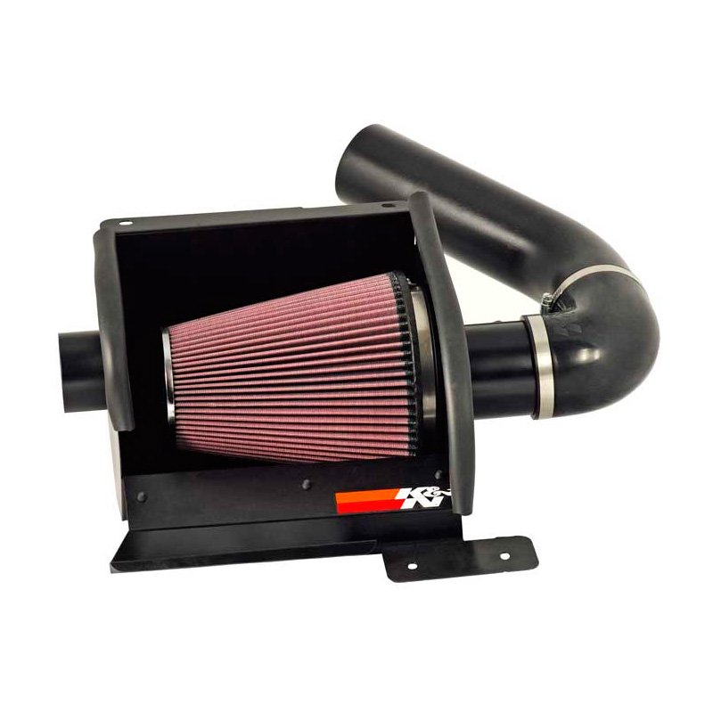 K&N High Performance Air Intake Kit  Ford E150/E250/E350/E450/E550 5.4l V8/6.8L V10 1997-2019 - Textured Black (77-2570KTK)