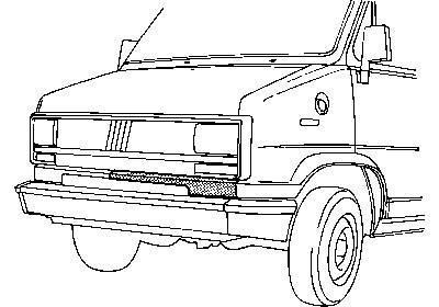 front, midden, links Fiat Ducato, 1982-1996