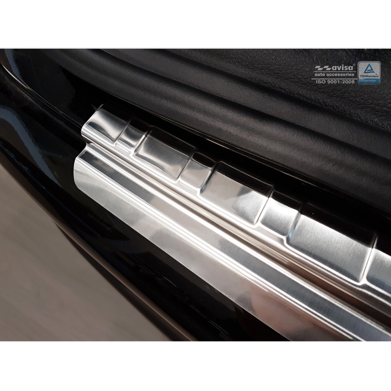 Stainless Steel Rear bumper protector  Jeep Compass 2017- 'Ribs'