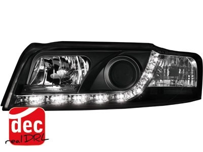 Headlights Audi A4 8E 01-04 Devil Eyes Dlite Black