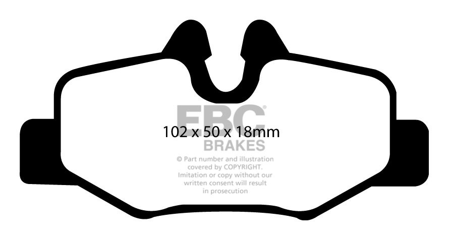 EBC Brakes MERCEDES Viano 3.7 2005-.. Remblokken achterzijde