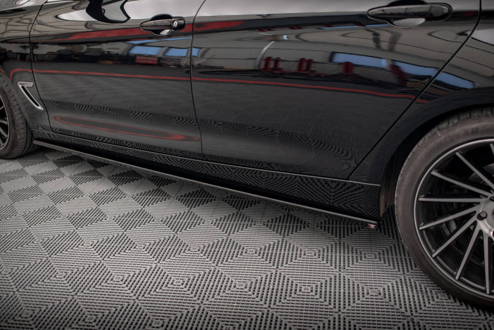 Zijskirts passend voor BMW 3 Serie GT F34 Maxton Glans Zwart