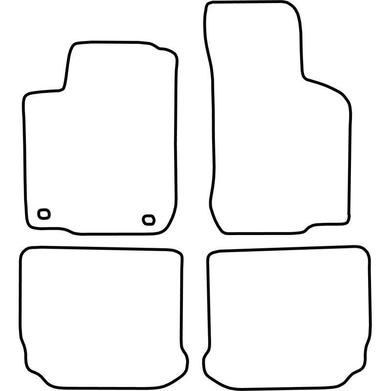Set velour car mats  Skoda Octavia 1997-2004