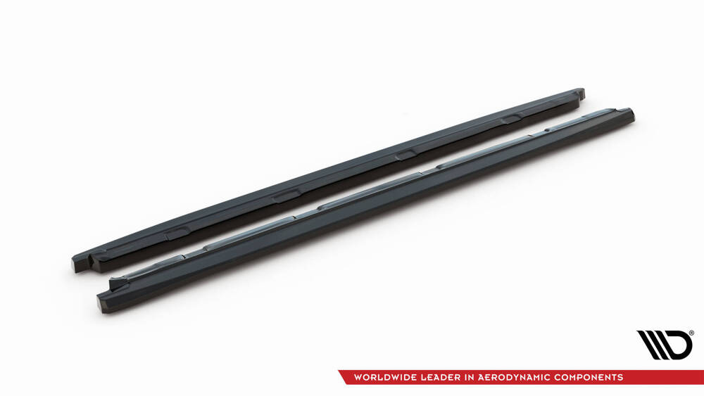 Zijskirts passend voor Skoda Kodiaq Mk1 Facelift Sportline Maxton Design glans zwart