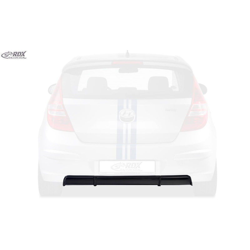 Rear bumper skirt 'Diffuser'  Hyundai i30 (FD/FDH) 2007-2010 (ABS glossy black)