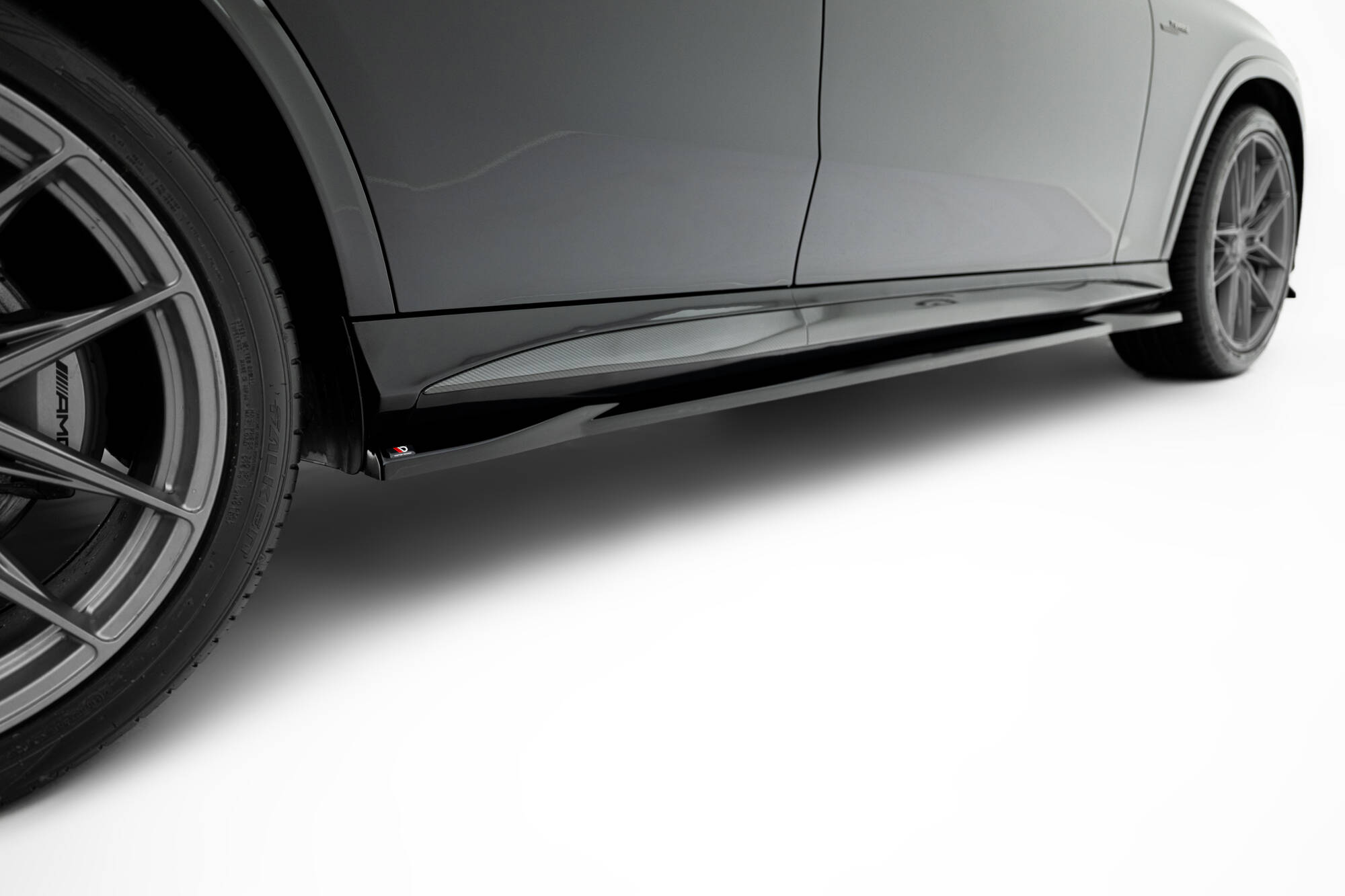 Zijskirts passend voor Mercedes-AMG GLC 43 X254 Maxton Glanzend zwart