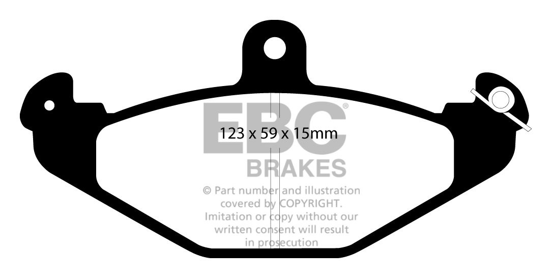 EBC Brakes LOTUS Elise 1.8 96-.. Remblokken achterzijde greenstu