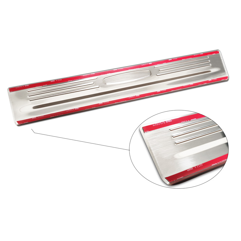 Inox door sill protectors  Toyota Highlander XU70 2020- 'Hybrid' - 4-pieces