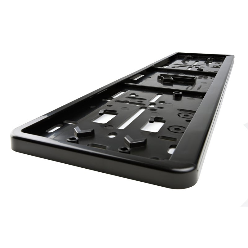 Alti Giri Set Synthetic license plate holders 52,7x12,8cm - Type Autodromo - Black - 2 pieces