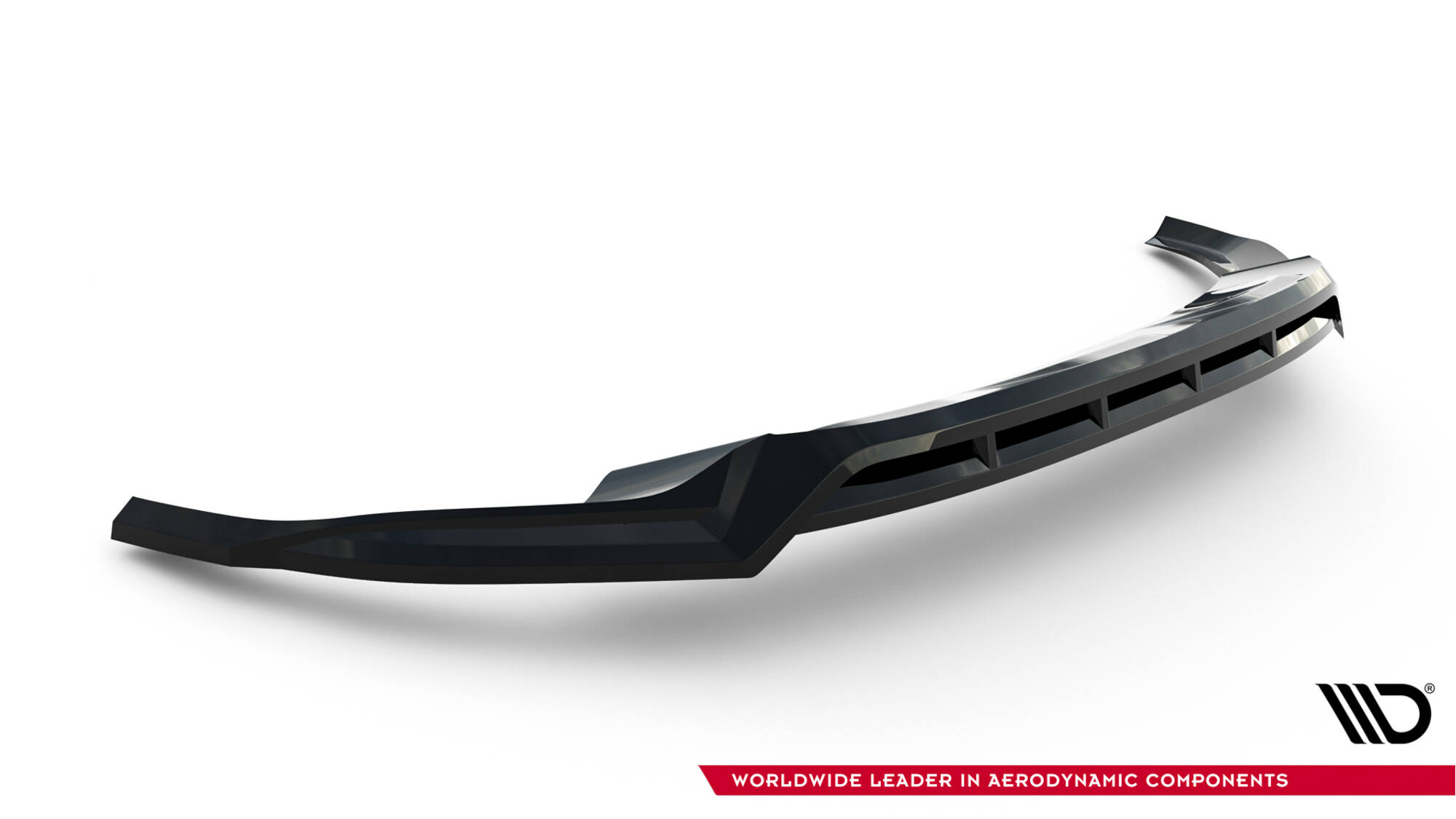 Voorspoiler passend voor Audi Q8 MK1 Maxton Glanzend zwart