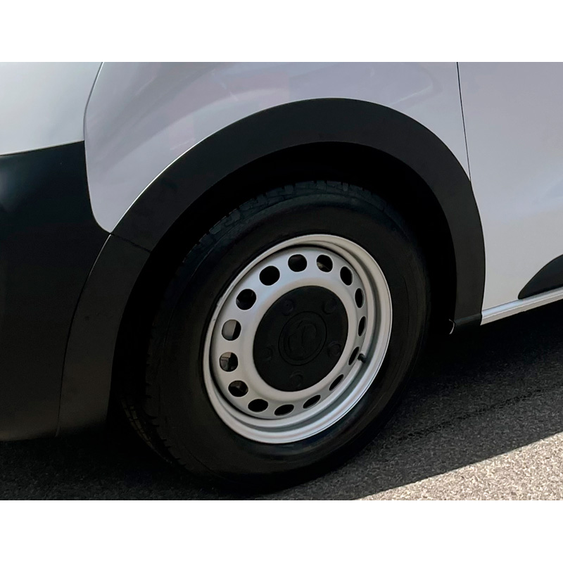 RGM Set Wheel arch extensions  Citroen Jumpy excl. XS & Peugeot Expert 2016- excl. Compact  & Opel Vivaro SWB 2019- - Black