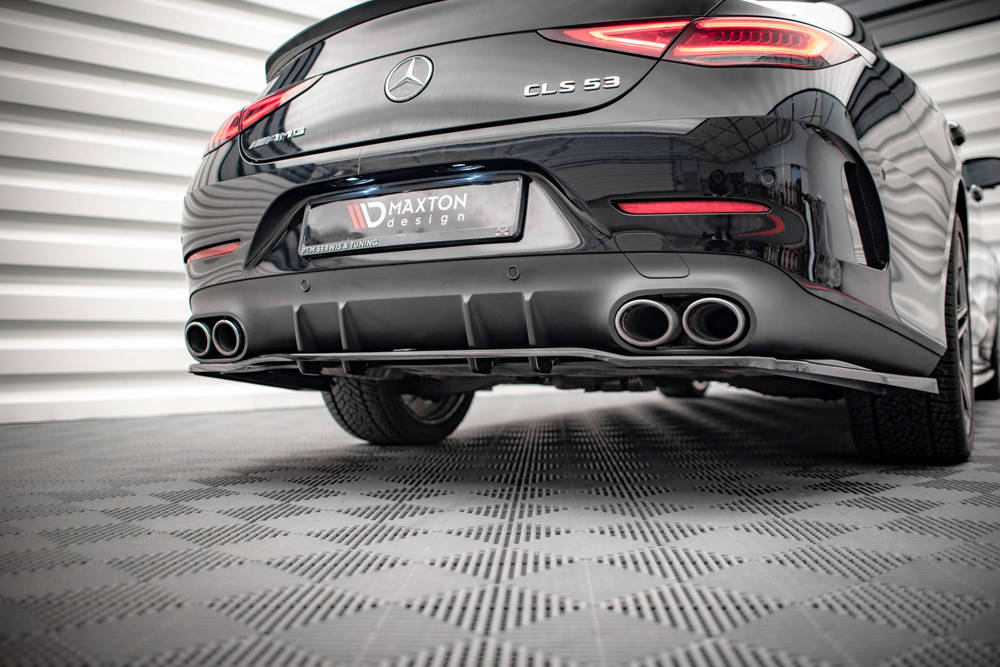Diffuser passend voor Mercedes CLS 53 AMG C257 Maxton Glans Zwart