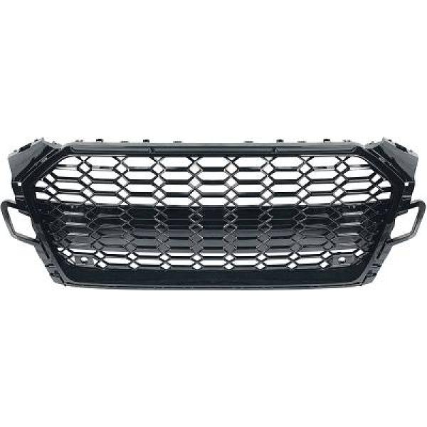 Grill passend voor Audi A5 B9 19- RS Look Glans Zwart