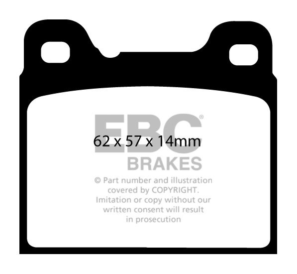 EBC Brakes VOLVO 760 2.3 82-87 Remblokken achterzijde