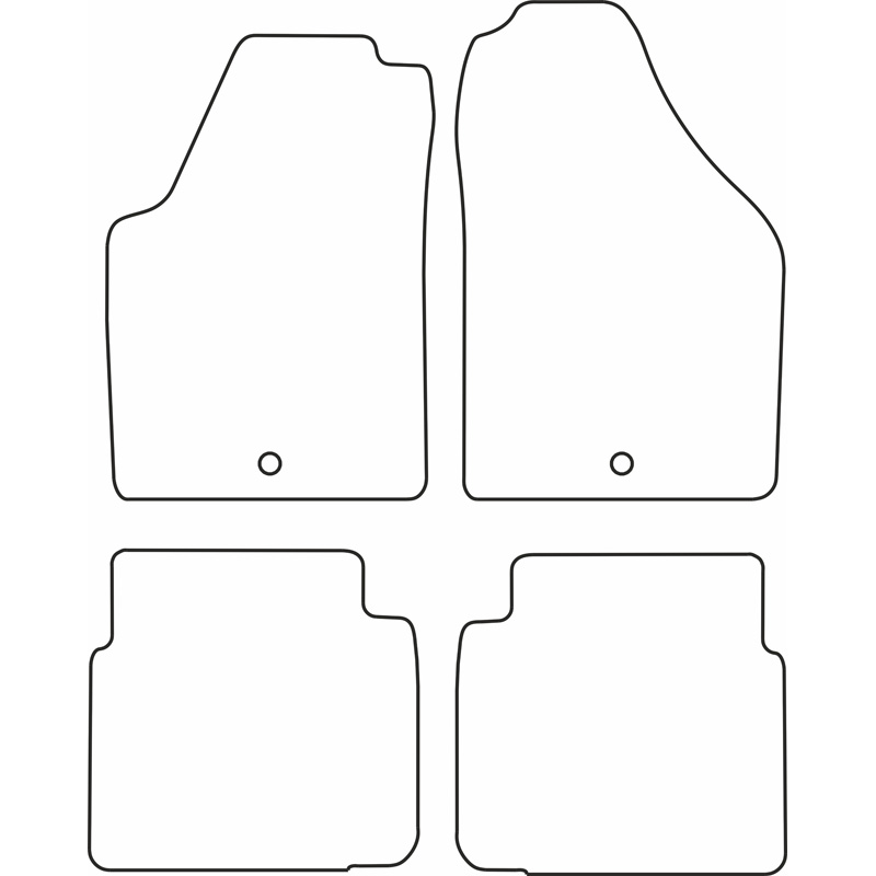Set car mats  Lancia Musa 2004-2012