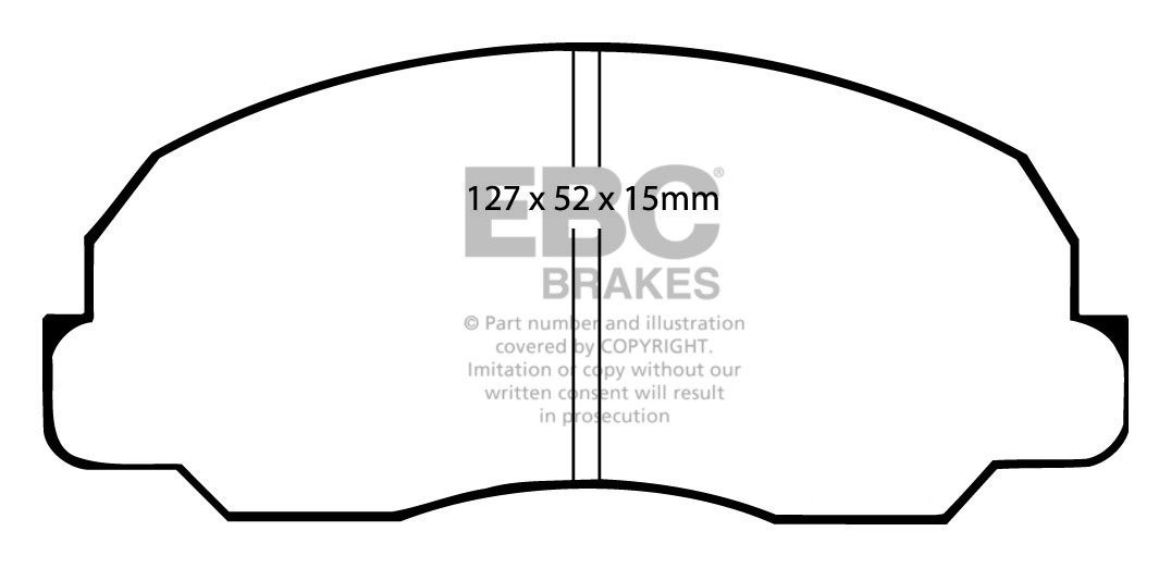EBC Brakes MAZDA BEDRIJFSWAGEN Pick Up B2.0 82-85 Remblokken voo